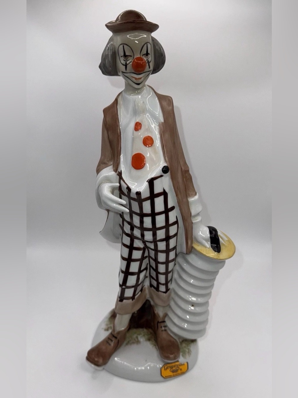 Mestre Figurine Porcelanas 12" TALL CLOWN Gripes Made In Spain Valencia